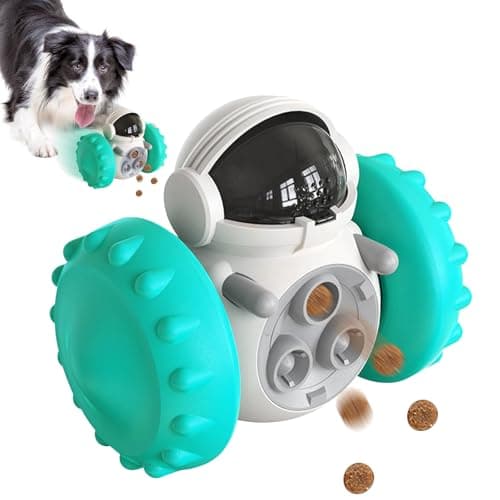 Juguetes para Perros Interactivo, Juguete Indestructible para Cachorros, Pelota Comida para Perros, Dispensador de Golosinas, Juego Inteligencia Perros, Alimentador, Comedero de Rompecabezas