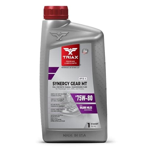 TRIAX Gear MAX MT 75W-80 GL-4, Caja de Cambios y transmisión Manual Totalmente sintética, Compatible con Chrysler MS 9224, Honda MTF (1 Cuarto)