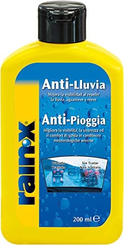 Rain-X Líquido Limpiaparabrisas Coche con Tratamiento Antilluvia Parabrisas Coche, Retrovisor, Mampara Ducha, Espejos, Cristales Baño 200ml