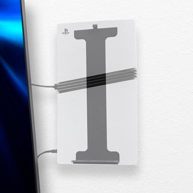 HIDEit Mounts Soporte de pared para PS5, soporte de pared patentado por Estados Unidos para PlayStation 5, American Company, soporte de acero para PS5 (disco + digital), el kit de montaje en pared