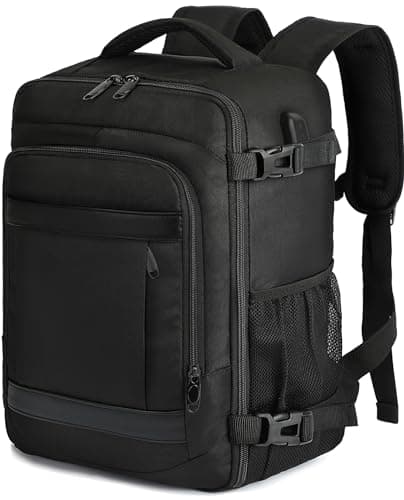 KLOSTAIN Mochila Viaje Cabina Avion 40x20x25 para Ryanair 20L Mochila Cabina Equipaje de Mano Bolso Mochilas Hombre para Portatil Negro