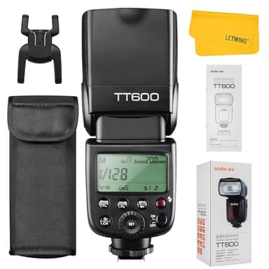 Godox TT600 2.4G Inalámbrico Flash Speedlite Maestro/Esclavo Flash con Built-in Sistema de Disparo para Canon Nikon Pentax Olympus Fujifilm Panasonic (TT600)