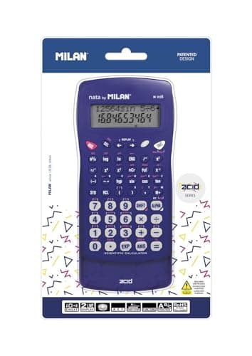 MILAN® Blíster calculadora científica M228 Serie Acid, Azul MILAN