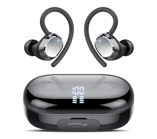 Auriculares Inalambricos Bluetooth, Cascos lnalámbricos Bluetooth 5.3 Reproducción de 128 Horas Hi-Fi Estéreo Auriculares lnalámbricos USB C Audifonos Inalambricos HD Mic para iOS Android Galaxy