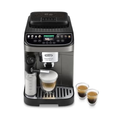 De'Longhi Magnifica Evo Next ECAM312.80.TB, Cafetera Superautomática con Jarra de Leche Automática, Cafetera Espresso con Molinillo, 13 Recetas Café Personalizables, Panel Control Intuitivo y Táctil