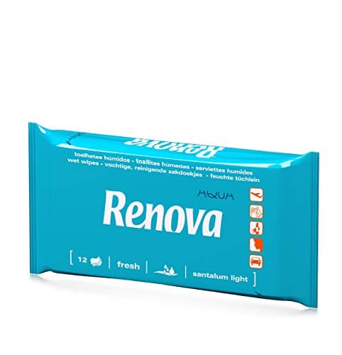 Renova Toallitas Húmedas - 12 Toallitas Húmedas y Perfumadas