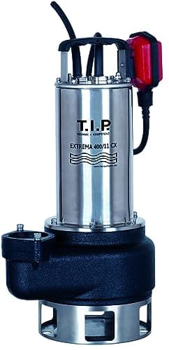 Bomba sumergible para aguas residuales profesional T.I.P. 30168 Extrema 400/11 Pro (conexión vertical de 2 pulgadas), caudal de hasta 24.000 l/h