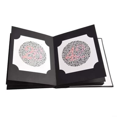 38-Plate Ishihara Color Vision Test Book Herramienta profesional de detección de optometría para daltonismo congénito y rojo-verde