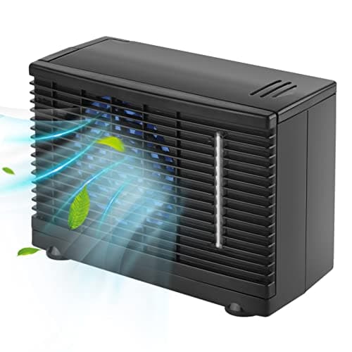 Aire Acondicionado Coche, 12v Camion Evaporador Enfriador de Agua Ventilador Ventana Air Vent Ajustables para Hogar Camping