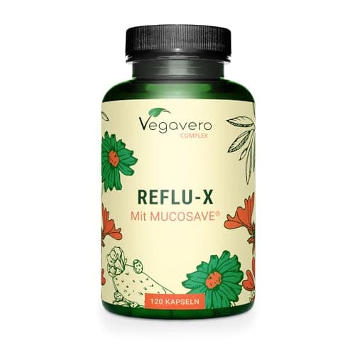 Reflujo Complex Vegavero® | Suplemento Natural para Acidez Estomacal | Sin Aditivos Artificiales | Apto Para Veganos | Antiácido & Digestión | 120 Cápsulas