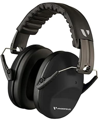 Vanderfields Cascos Insonorizados para Adultos SNR 26dB - Casco Antiruido Plegables y Ajustable Protección Auditiva para el Trabajo, Bricolaje, Campos de Tiro, Jardinería, Estudiar