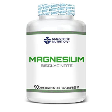 Scientiffic Nutrition - Magnesium Bisglycinate 300mg, Comprimidos de Magnesio Bisglicinato y Vitamina B6, Complemento Alimenticio de Alta Absorción, 90 Cápsulas.