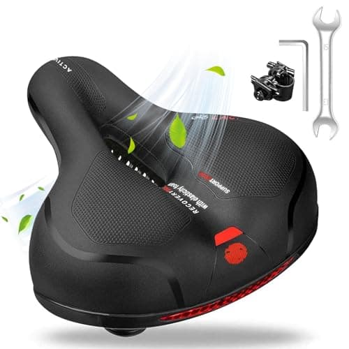 Sillín de Bicicleta, Sillín de Bici de Gel Cómodo Impermeable Hombre Mujer Asiento de Bicicleta Antiprostatico Transpirable para MTB/Bicicleta de Carretera/Montaña/Urbana/Senderismo