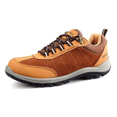 Knixmax Zapatos de Senderismo Hombre Al Aire Libre Impermeable Antideslizantes Escalada Trekking Sneakers Zapatos de Montaña Marrón EU 43