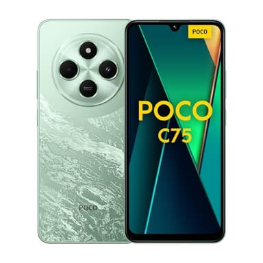 Xiaomi Poco C75 - Smartphone de 8+256GB, Pantalla inmersiva de 6.88” 120Hz, MediaTek Helio G81-Ultra, cámara Dual de 50MP IA, 5160 mAh, Carga rápida de 18W, NFC, Verde (Versión ES)