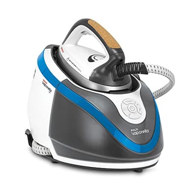 Polti Vaporella Next VN18.25, Centro de Planchado con Caldera de Alta Presión Max 6.5 Bar, Potencia 2200 W, Función Turbo, Autonomía Ilimitada, Depósito 1.3 L, Pulso de Vapor 400g, Blanco y Azul
