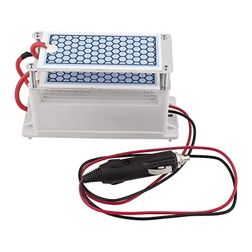 Generador de Ozono para Coche de 12V CC Purificador de Aire Placas de Ozono de Cerámica Esterilizador de Aire Ozonizador Generador de Ozono Integrado para Purificador de Olores Domésticos