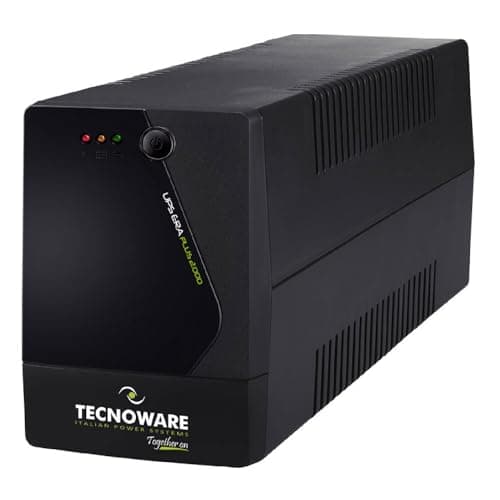 Tecnoware SAI Era Plus 2000 - Sistemas de Alimentación Ininterrumpida - 6 salidas IEC - Autonomía: 30 min/PC o 150 min/Módem Router - Potencia 2000 VA