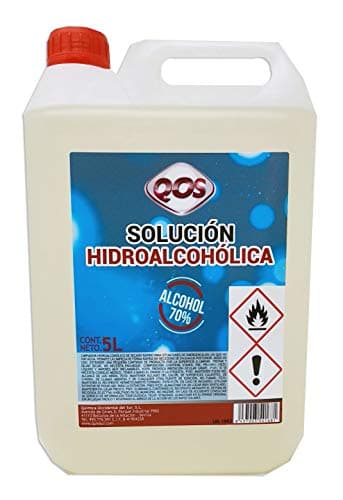 Gel hidroalcohólico para manos Garrafa 5 litros. FORMATO AHORRO. Limpieza e higiene de manos con secado rápido sin aclarado.