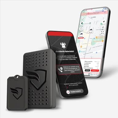 KOMOBI City | Localizador GPS para Moto con Alarma | GPS para Motocicleta con Asistencia en Accidentes y Alerta Telefónica | Sistema antirrobo con Aviso al móvil