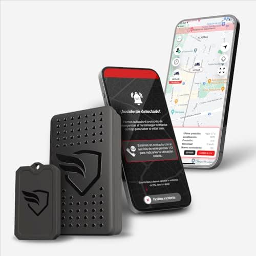 KOMOBI City Localizador GPS para Moto con Alarma Silenciosa Antirrobo. GPS Tracker para Motocicleta con Asistencia en Accidentes y SIM. Rastreador con Geolocalización + Smartkey