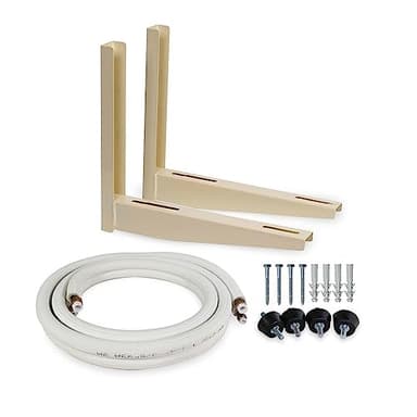 Kit instalación aire acondicionado Soporte compresor aire acondicionado exterior Tuberías aire acondicionado 1/4" 3/8" 3 metros
