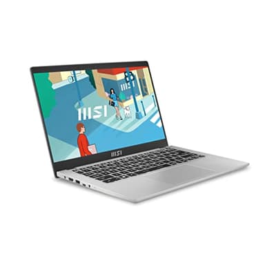 MSI Modern 14 C13M-426XES - Ordenador portátil Ultraligero 14" FHD (Raptor Lake i7-1355U, 16 RAM, 1TB SSD, Iris Xe Graphics, Sin Sistema operativo) Urban Silver - Teclado QWERTY español