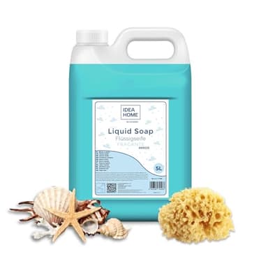 IDEA HOME FRAGANTE Jabón de Manos Líquido 5L - Buena Espuma de Jabón Líquido 5 litros - Jabón en Crema para Todo Tipo de Piel - BREEZE