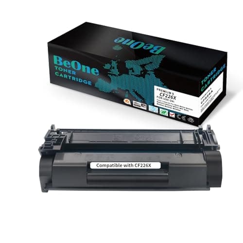 BeOne 1X 26X CF226X 26A CF226A Cartuchos de Tóner Compatible para Laserjet Pro M402 M402d M402dn M402dw M426 M426dw M426dw M426dw M426fdn M426fdw M426fdn M426fdn M426fdw (1 Negro)