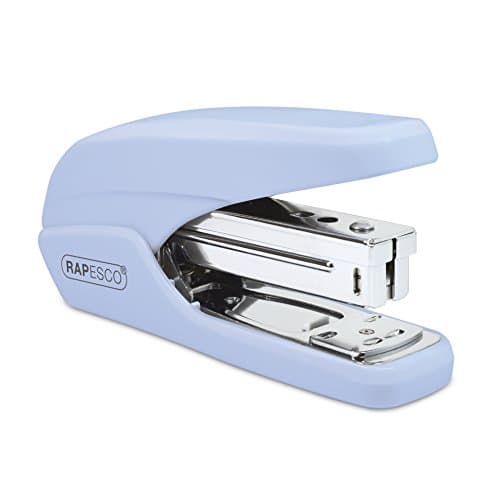 Rapesco 1340 X5-25ps Grapadora de Menor Esfuerzo, Capacidad para 25 Hojas, Celeste