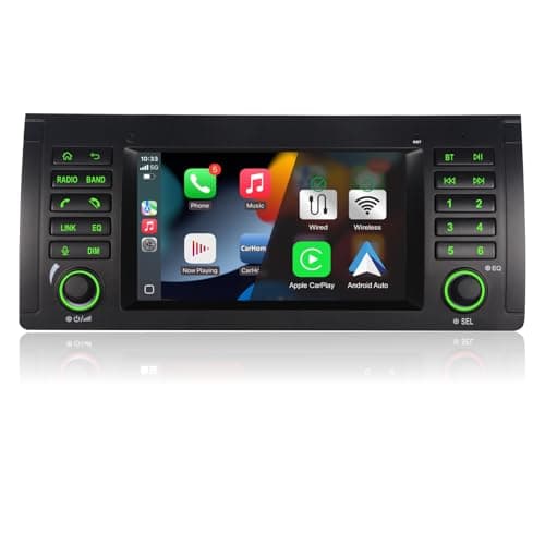 Pantalla para BMW E39 5 Series 7 Series E53 X5 M5 Radio con Inalámbrico CarPlay Android Auto