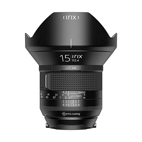 Irix Firefly - Objetivo Ultra Gran Angular (15 mm, f2,4, Rosca de Filtro de 95 mm, Formato Completo, Muy Ligero, Anillo de Enfoque optimizado)