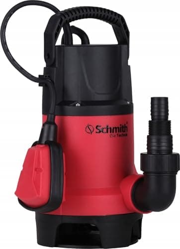 Schmith - Bomba de agua sumergible achique - Bomba aguas sucias 220v - 1100 W - 15000 L/H - Máx. Altura de descarga 9 M, Máx. tamaño de partícula 25mm - Para agua limpia y aguas residuales