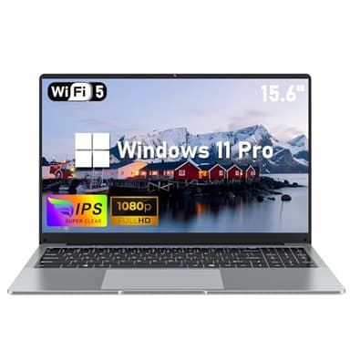 NIAKUN 15.6 Pulgadas Laptop Ordenador Pc Portatil, 8 GB RAM 256 GB SSD Notebook, Procesador N4000 (hasta 2,6 GHz), 1920 x 1080 P, 5000mAh, Tarjeta TF, Windows 11 Pro