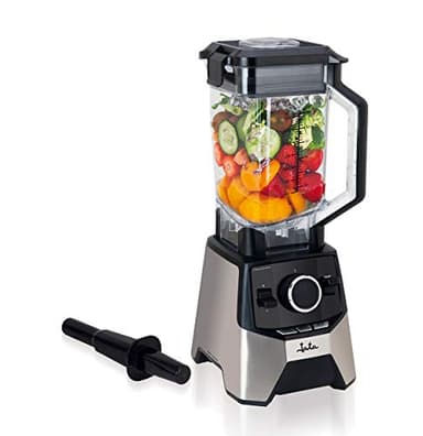 Jata BT1056 Batidora de Vaso de Tritan 2000 W, Capacidad 2 L, 4 Cuchillas de Acero Inox, Control electrónico, Cuerpo de Acero inoxidable, Pica hielo
