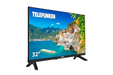 Telefunken 32DTH724 - TV 32 Pulgadas Resolución HD, Diseño sin Marcos, DVBT2/S2/C