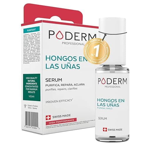 PODERM - TRATAMIENTO HONGOS UÑAS PIES | Plantas excepcionales potentes antihongos, reparadoras, purificantes y revitalizantes | Cuidado profesional pie/mano | Fácil y rápido | Hecho en Suiza