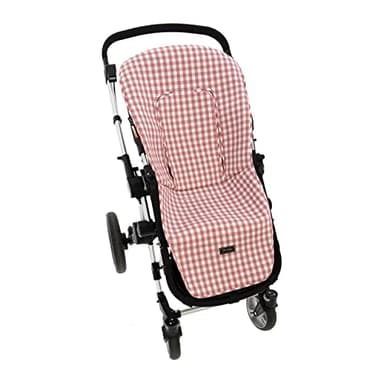 Rosy Fuentes Funda de Verano para Silla Paseo Universal - Colchoneta para Carrito Bebé- Transpirable-Compatible con Bugaboo, Jane, Concord, Baby Jogger, Bebecar…0-rosa empolvado