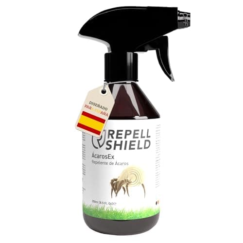 RepellShield® Spray Antiacaros - Uso Interior y Exterior - Anti Acaros Ideal para Colchones, Sofás, Almohadas y Ropa de Cama - 250ml - No Mancha - Fórmula Segura y Natural para un Hogar Sin Ácaros