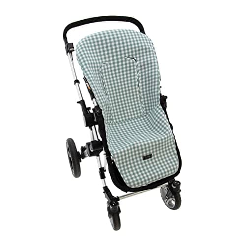 Rosy Fuentes Funda de Verano para Silla Paseo Universal - Colchoneta para Carrito Bebé- Transpirable-Compatible con Bugaboo, Jane, Concord, Baby Jogger, Bebecar…0-verde