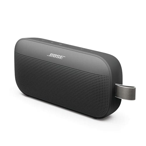 Bose SoundLink Flex (2.ª Gen.) Altavoz Bluetooth portátil, Altavoz para Exteriores portátil con Sonido de Alta fidelidad, hasta 12 Horas de duración de la batería, a Prueba de Agua y Polvo, Negro