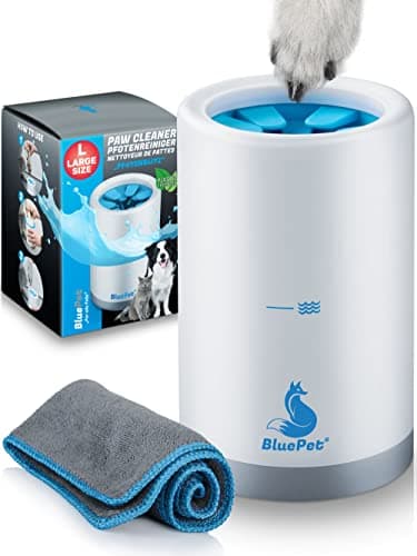 BluePet® Limpiador de Patas para Perros | Elimina la Suciedad de Las Patas del Perro | Incluye Toalla de Microfibra | Tamaño L