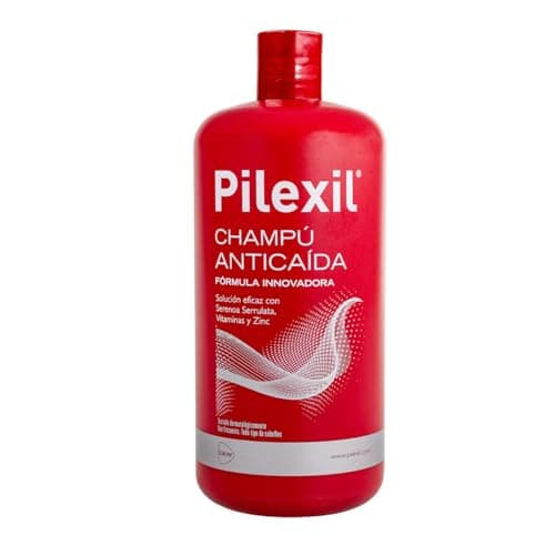 PILEXIL ANTICAIDA - Champú Anticaída 900 ml, Tratamiento de Uso Frecuente, Frena la Pérdida del Cabello, Normaliza su Ciclo, Gran Eficacia, para Hombres y Mujeres