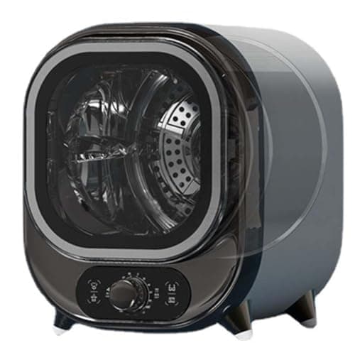 Secadora de ropa pequeña, condensador ventilado de 5 kg, minisecadora portátil y compacta, montable en la pared con capacidad de carga de 0,8 kg, elegante azul, solución ideal para encimeras (color: