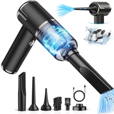 NIWOHOM Aspirador de Mano, 15000 PA Aspirador de Coche Potente Portátil Recargable, 120W Aspiradora de Mano sin Cable para el Hogar,Mascota, Automóvil, Cocina