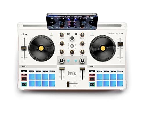 Hercules DJControl Mix Ultra – Controladora de DJ Portátil para Smartphones (iOS/Android)