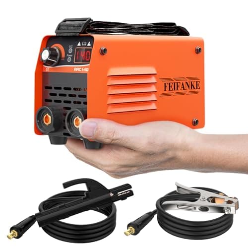 FEIFANKE ARC140 Mini Soldador Inverter 140A Maquina de Soldar IGBT DC Portátil Soldador Electrodo con Elevador Lift TIG,Pantalla LED, Hot Start,Anti-Stick,210 x 130 x 90 mm