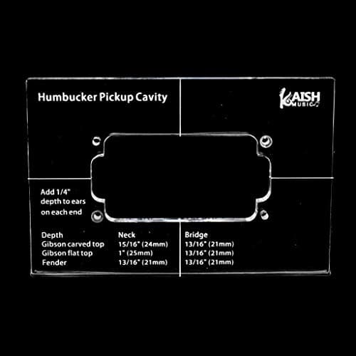 Dopro Plantilla de enrutamiento de pastilla Humbucker de acrílico para cuerpo de guitarra