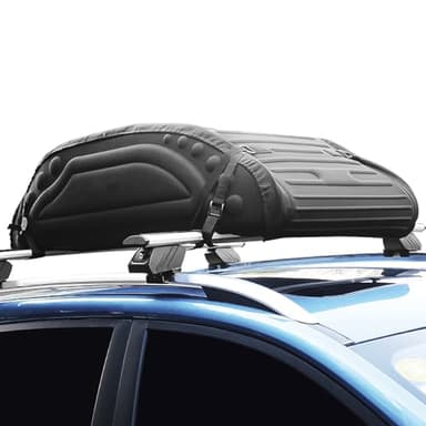 SOARS Cofre de Techo Plegable, Bolsa de Transporte Impermeable para Bacas con Correas de Transporte, Cofre de Techo para Furgonetas, Suvs, Incl. Bolsa de Transporte