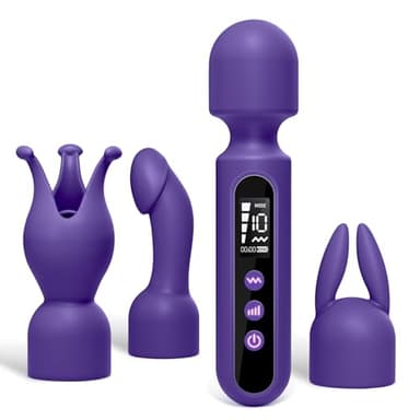 Juguetes Eróticos Para Pareja Sexuales Vibrador, Juegos de Vibradores con 3 Accesorios de modo 10x4, Vibradorador Mujer Juguetes Eróticos + Masturbador Masculino + Plug Anal Juguetes Sexuales